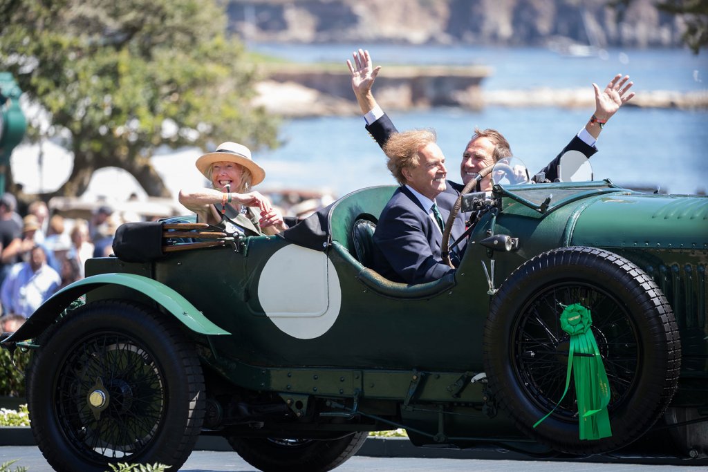 Crossing the ramp at the Pebble Beach Concours d'Elegance