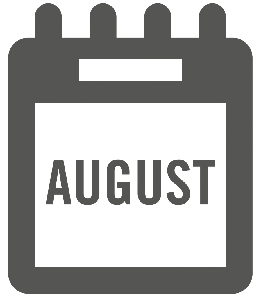 August 2021 calendar icon