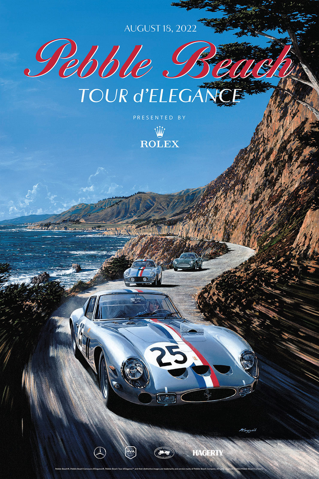 2022 Pebble Beach Tour d'Elegance Poster