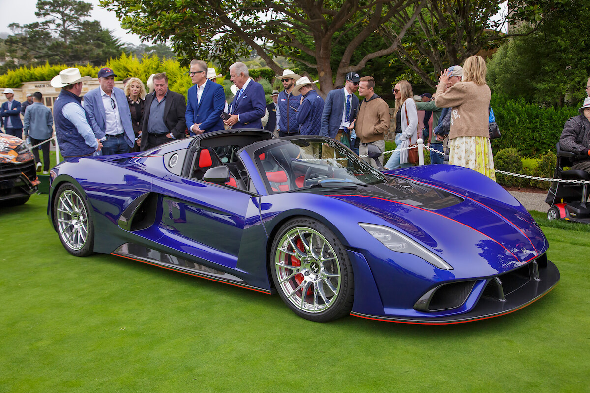 Hennessey Venom F5 Roadster on the Concept Lawn at the 2022 Pebble Beach Concours d'Elegance