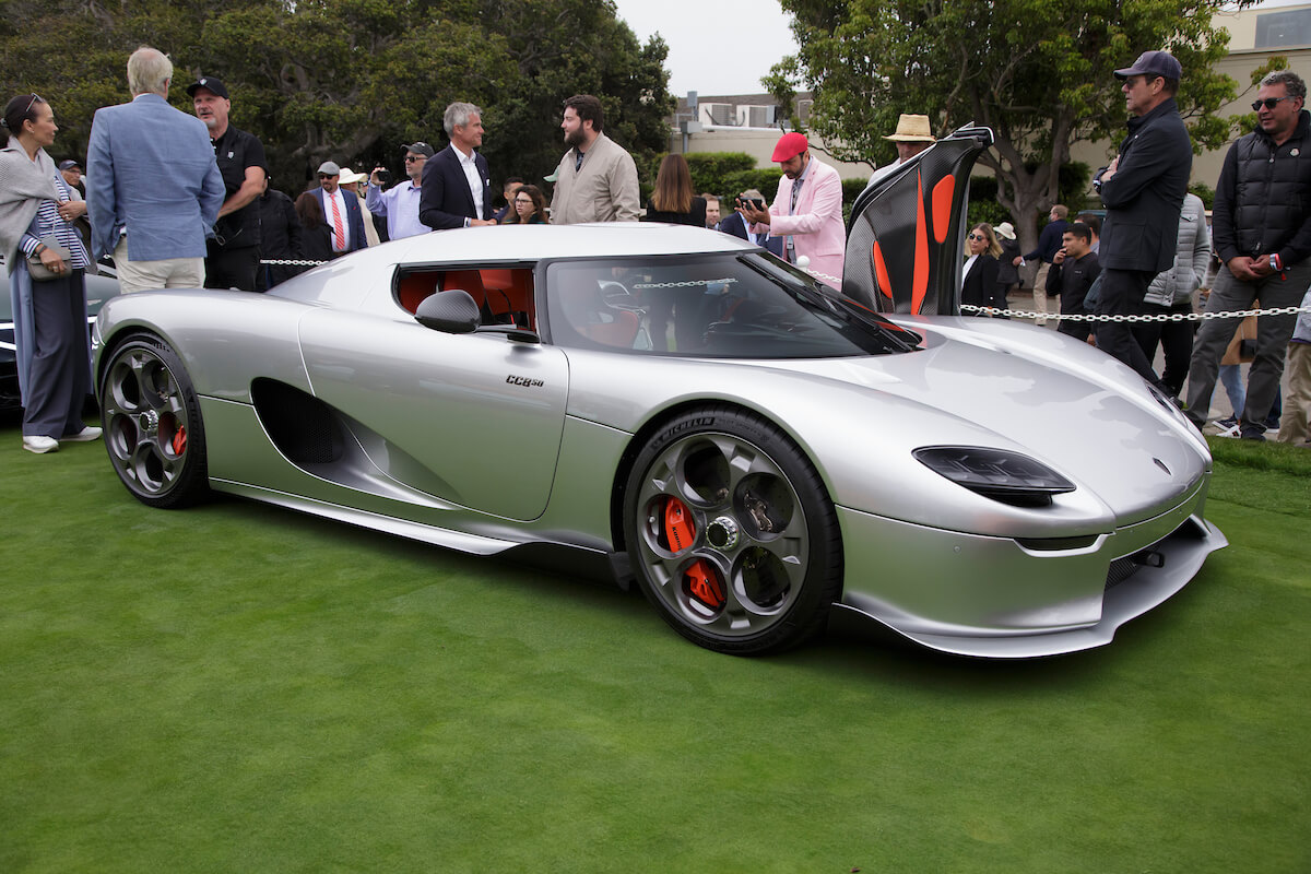 Koenigsegg CC850 on the Concept Lawn at the 2022 Pebble Beach Concours d'Elegance