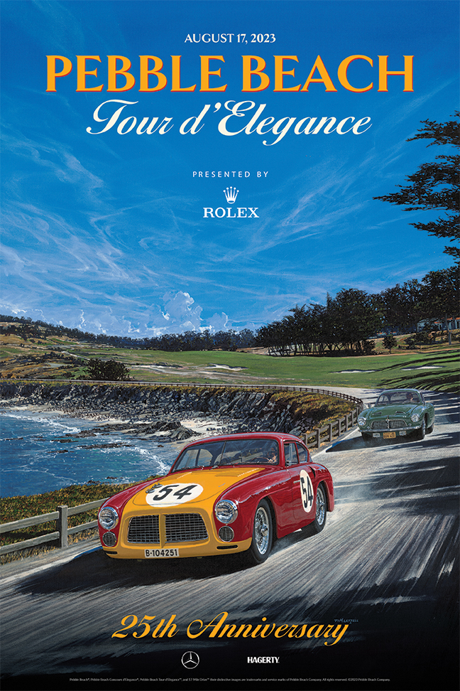 2023 Pebble Beach Tour d'Elegance Poster