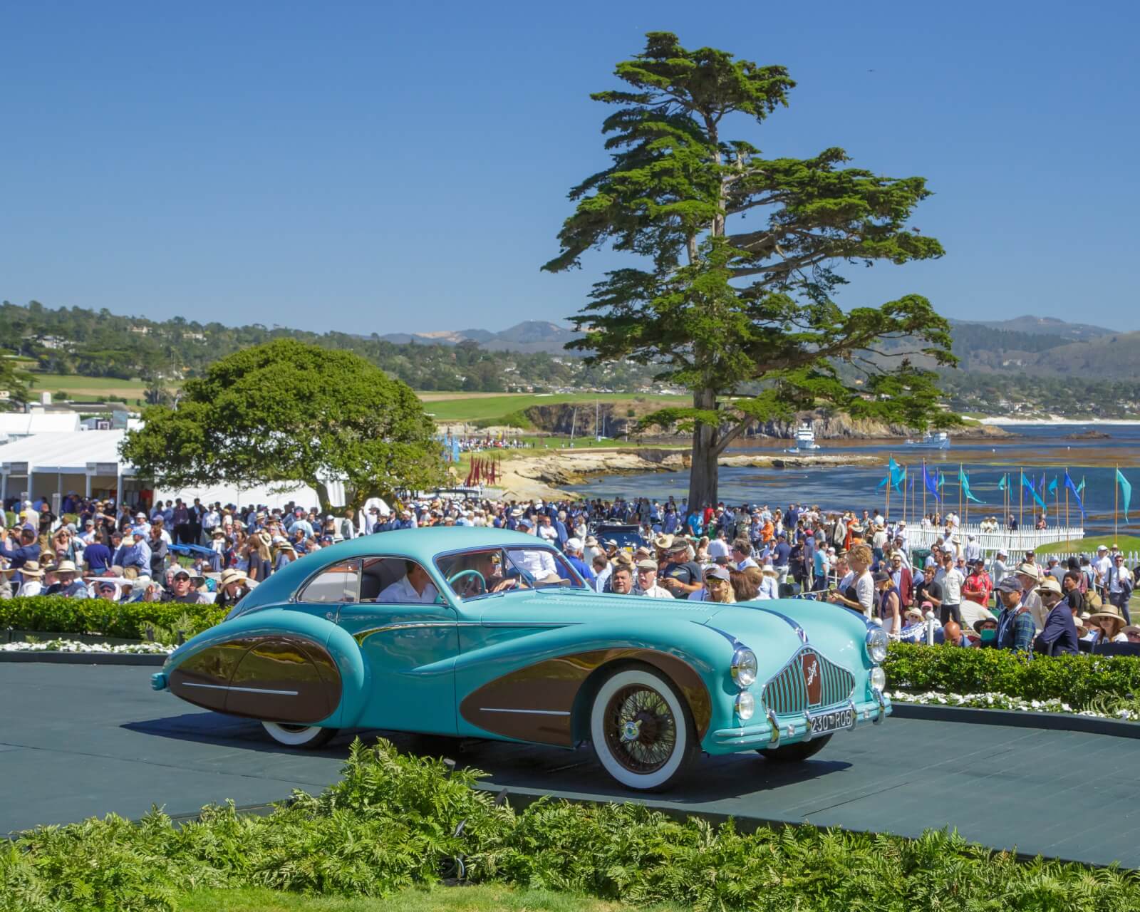 Talbot-Lago on the Pebble Beach Concours show field